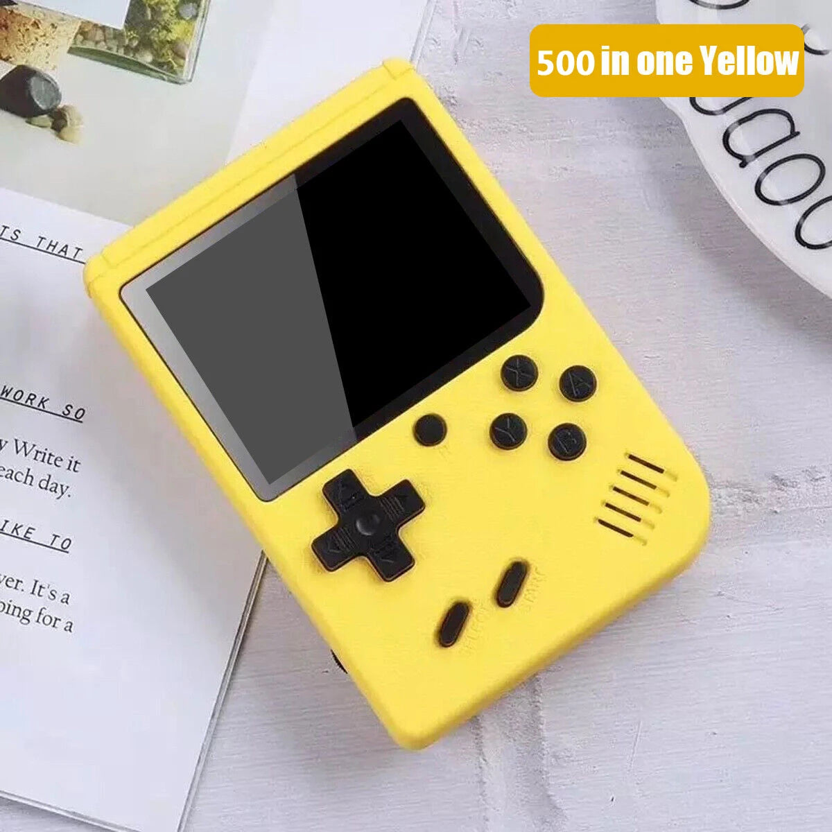 كونسول ألعاب كلاسيكية محمول بشاشة 5 بوصة مع أكثر من 500 لعبة مدمجة - محاكي Game Boy للتلفزيون وألعاب الفيديو المحمولة