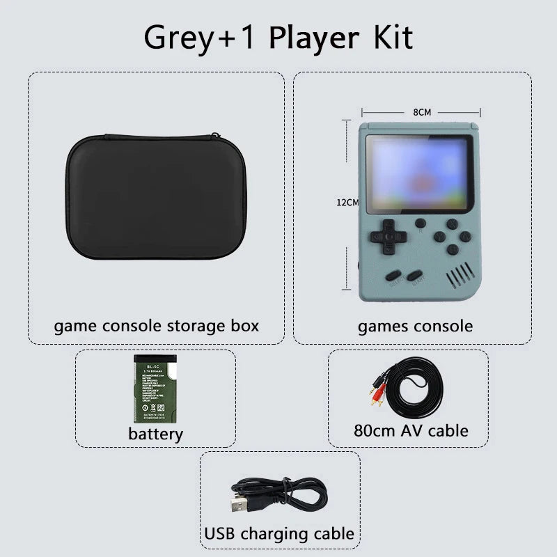 كونسول ألعاب كلاسيكية محمول بشاشة 5 بوصة مع أكثر من 500 لعبة مدمجة - محاكي Game Boy للتلفزيون وألعاب الفيديو المحمولة