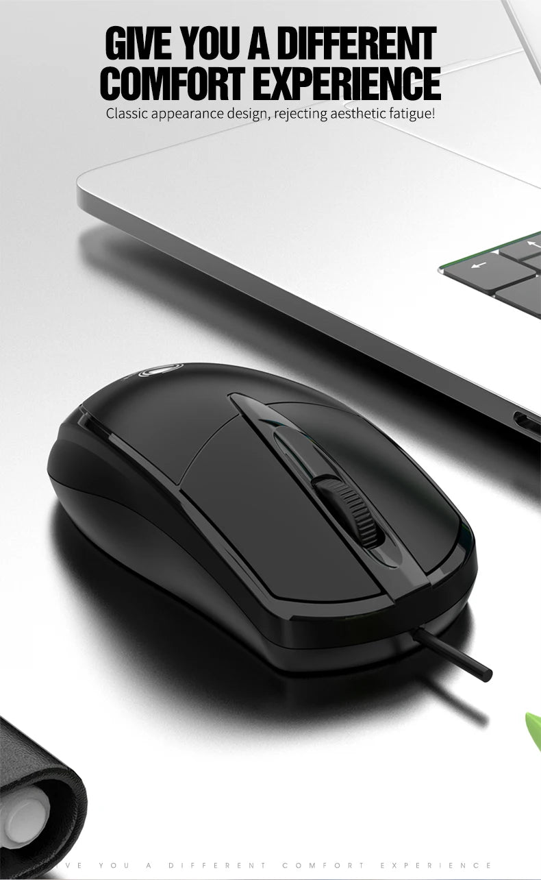 ماوس سلكي 301 للمكتب والألعاب لأجهزة الكمبيوتر المكتبية واللابتوب ماوس أعمال USB بصري