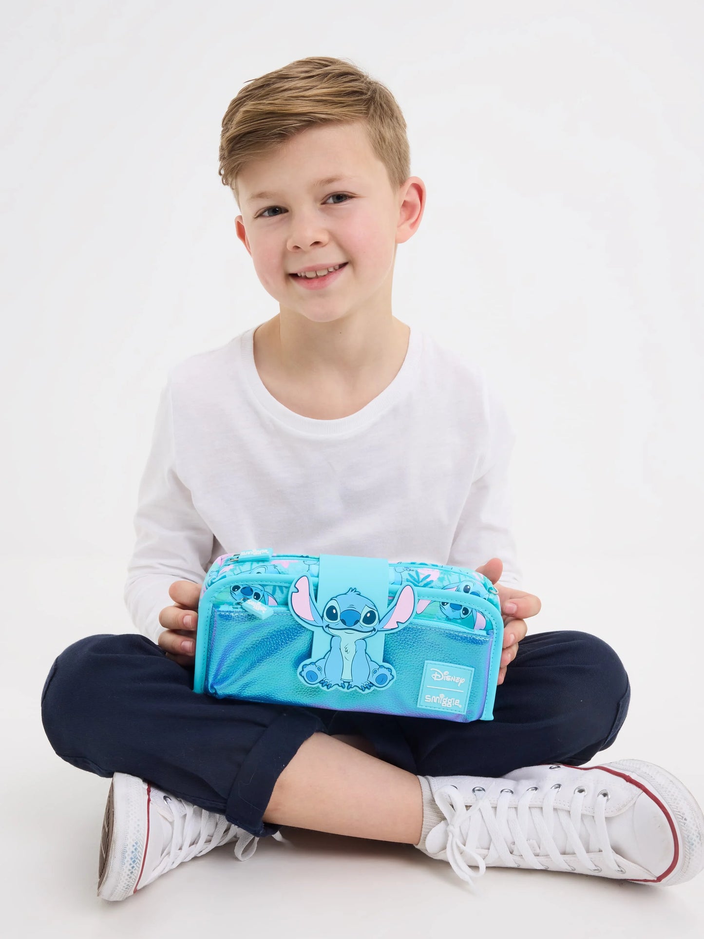 حقائب مدرسية Smiggle الجديدة – حقيبة ظهر ديزني ستيتش، مع حقيبة طعام وزجاجة ماء – هدية للطلاب (يجب شراء كل قطعة بشكل منفصل)
