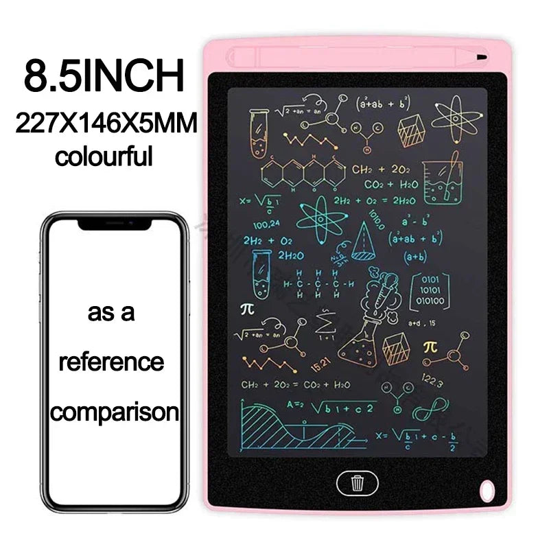 لوح رسم إلكتروني LCD 4.4/8.5 بوصة - لوحة رسم للأطفال - لعبة كتابة وخربشة - سبورة سحرية للرسم والكتابة - هدية تعليمية للأطفال