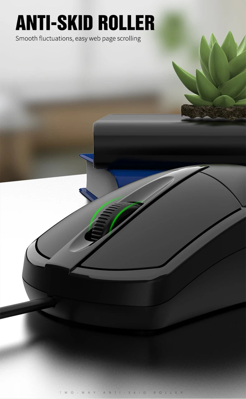 ماوس سلكي 301 للمكتب والألعاب لأجهزة الكمبيوتر المكتبية واللابتوب ماوس أعمال USB بصري