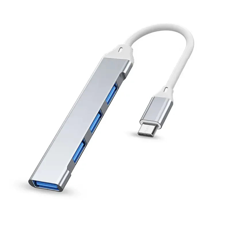 هاب USB 3.0 و USB 2.0 و USB C متعدد المنافذ عالي السرعة 5 جيجابت في الثانية للكمبيوتر - موزع 7 منافذ