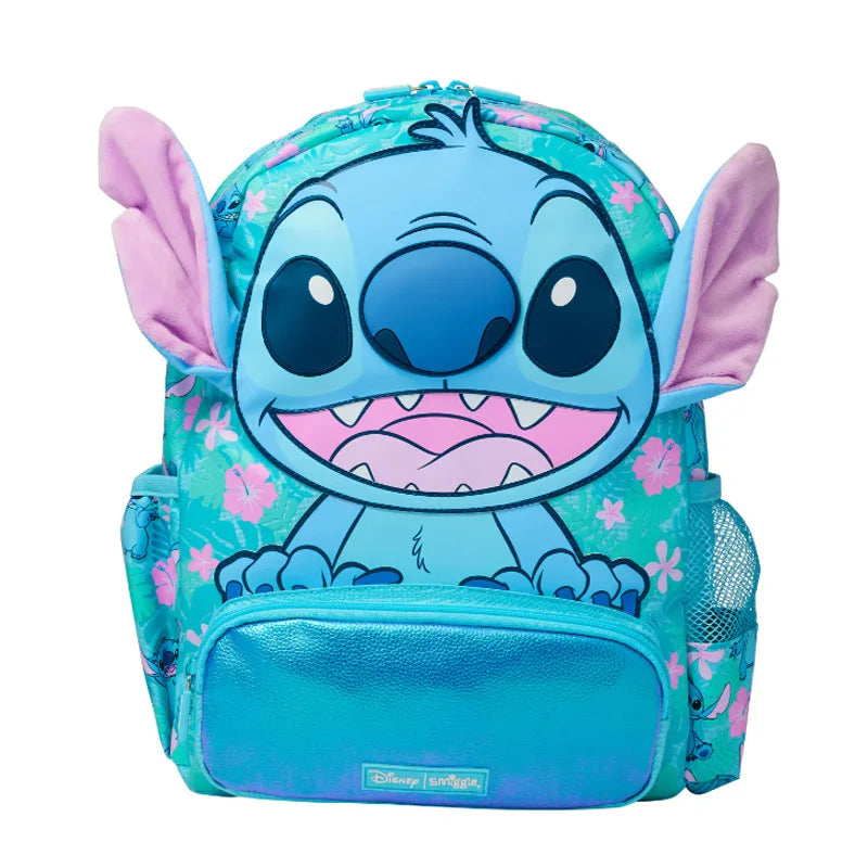 حقائب مدرسية Smiggle الجديدة – حقيبة ظهر ديزني ستيتش، مع حقيبة طعام وزجاجة ماء – هدية للطلاب (يجب شراء كل قطعة بشكل منفصل)