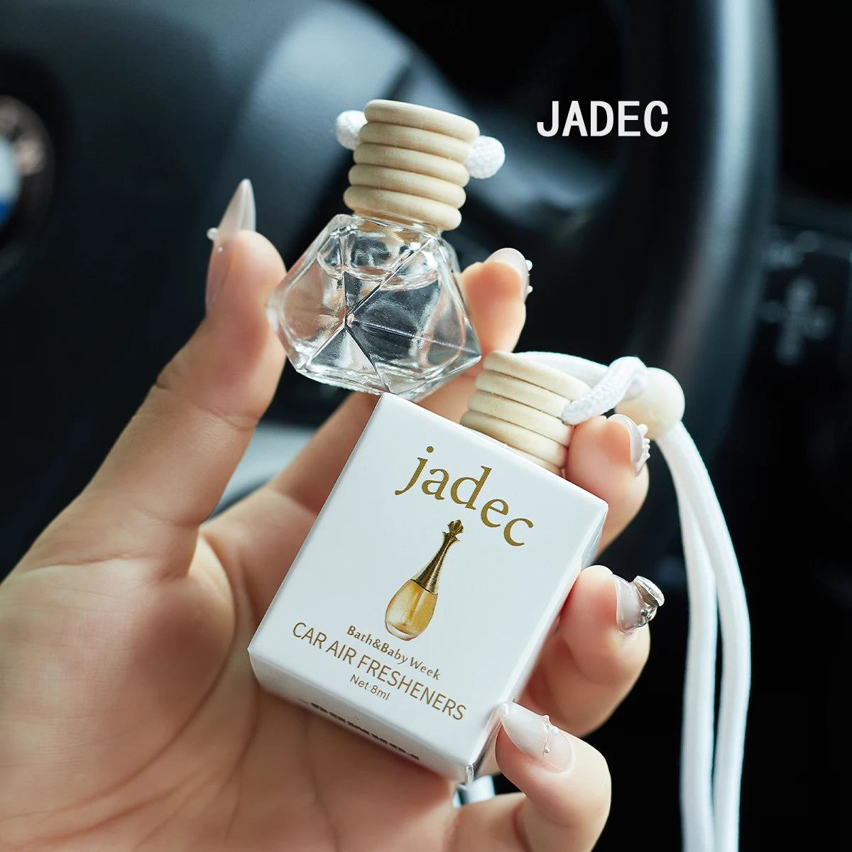 عطر السيارة - معطر هواء طويل المدى لإكسسوارات السيارة الداخلية، يحافظ على الانتعاش والجاذبية