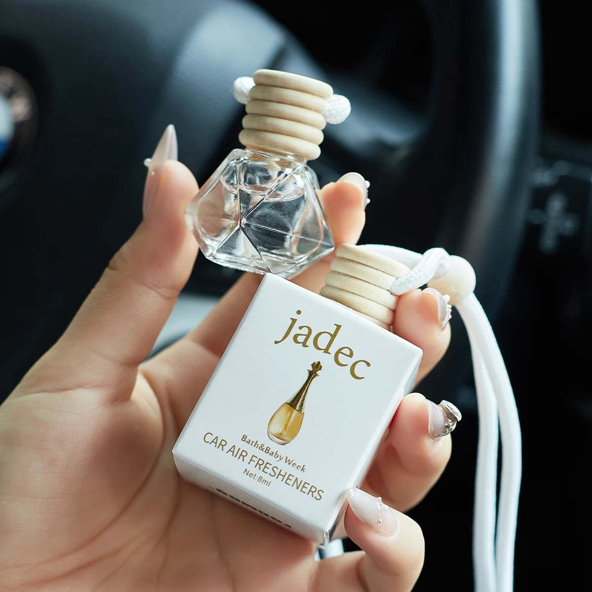 عطر السيارة - معطر هواء طويل المدى لإكسسوارات السيارة الداخلية، يحافظ على الانتعاش والجاذبية