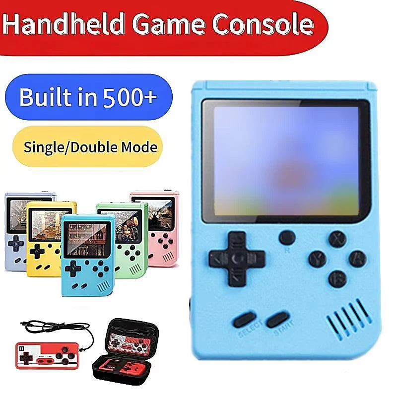 كونسول ألعاب كلاسيكية محمول بشاشة 5 بوصة مع أكثر من 500 لعبة مدمجة - محاكي Game Boy للتلفزيون وألعاب الفيديو المحمولة
