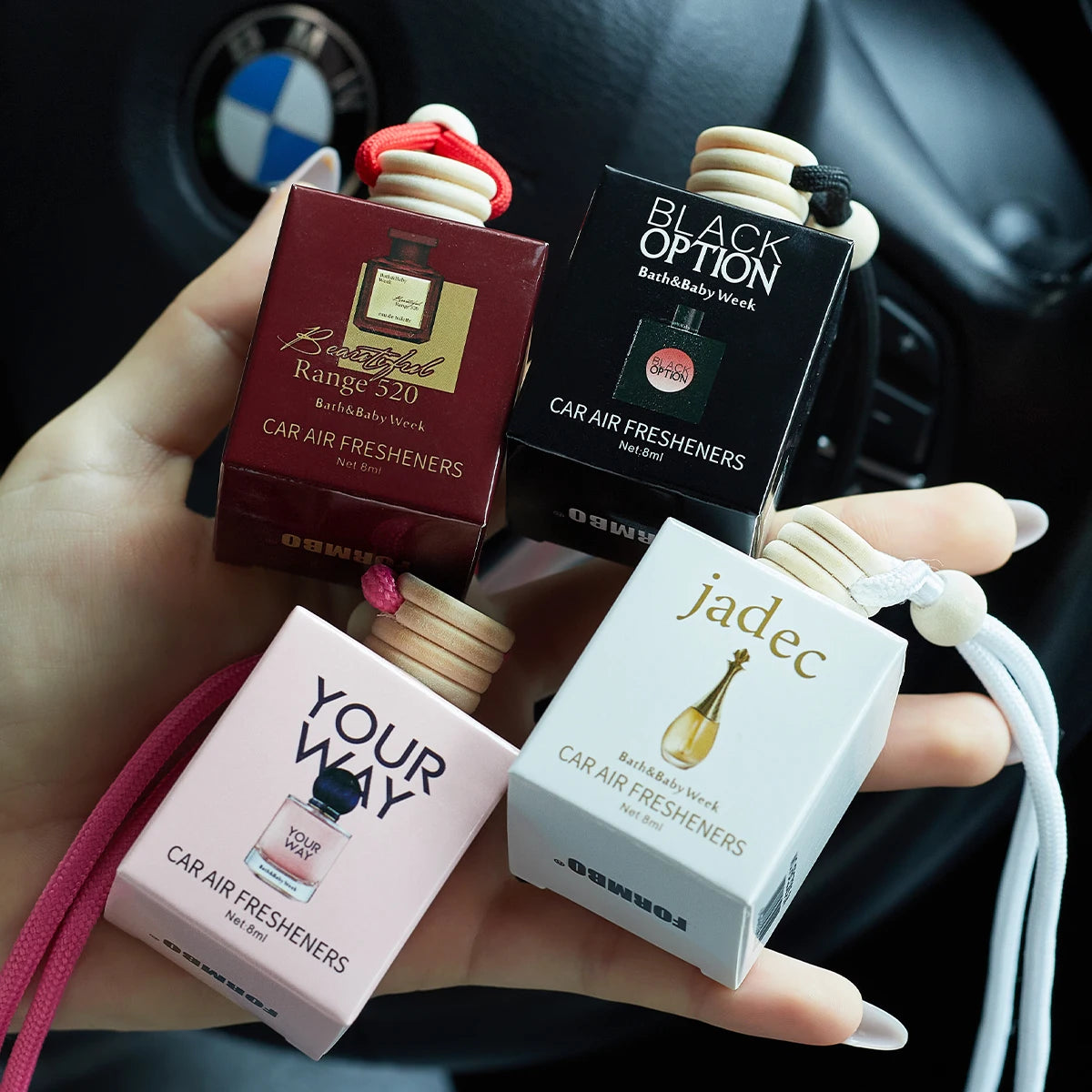 عطر السيارة - معطر هواء طويل المدى لإكسسوارات السيارة الداخلية، يحافظ على الانتعاش والجاذبية