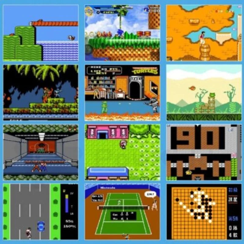 كونسول ألعاب كلاسيكية محمول بشاشة 5 بوصة مع أكثر من 500 لعبة مدمجة - محاكي Game Boy للتلفزيون وألعاب الفيديو المحمولة