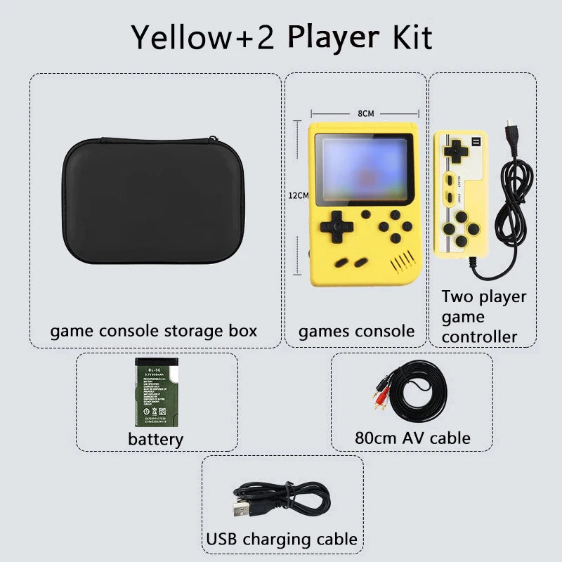 كونسول ألعاب كلاسيكية محمول بشاشة 5 بوصة مع أكثر من 500 لعبة مدمجة - محاكي Game Boy للتلفزيون وألعاب الفيديو المحمولة