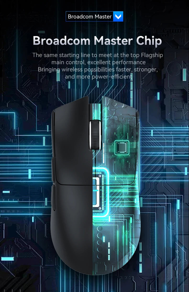 فأرة أتاك شارك X11 اللاسلكية، اتصال ثلاثي الأوضاع 2.4GHz/سلكي/بلوتوث PAW3311 22000DPI 400IPS RGB فأرة ألعاب للكمبيوتر