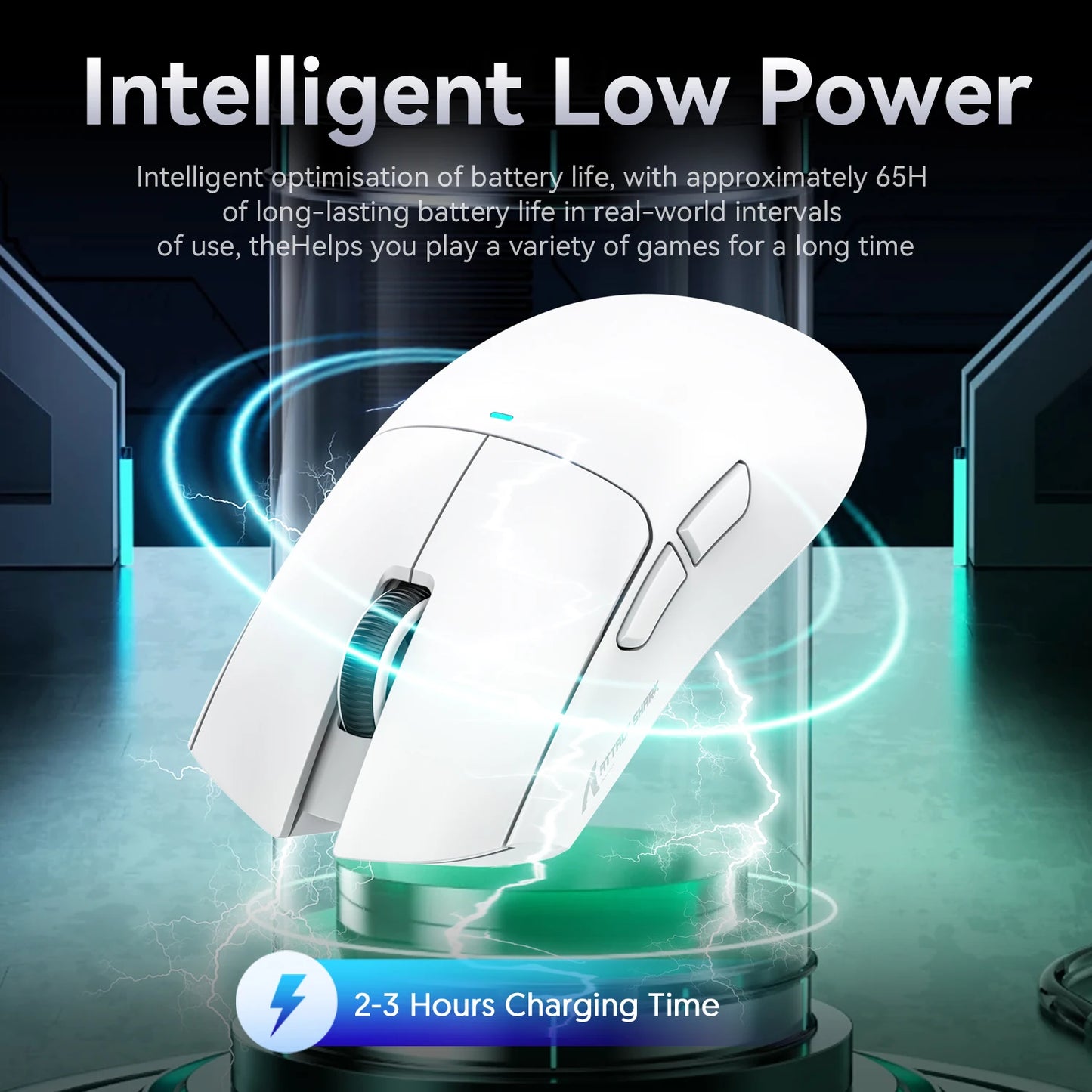 فأرة أتاك شارك X11 اللاسلكية، اتصال ثلاثي الأوضاع 2.4GHz/سلكي/بلوتوث PAW3311 22000DPI 400IPS RGB فأرة ألعاب للكمبيوتر