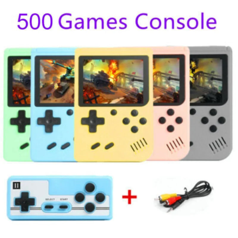 كونسول ألعاب كلاسيكية محمول بشاشة 5 بوصة مع أكثر من 500 لعبة مدمجة - محاكي Game Boy للتلفزيون وألعاب الفيديو المحمولة