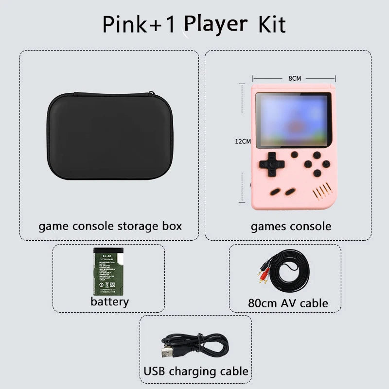كونسول ألعاب كلاسيكية محمول بشاشة 5 بوصة مع أكثر من 500 لعبة مدمجة - محاكي Game Boy للتلفزيون وألعاب الفيديو المحمولة