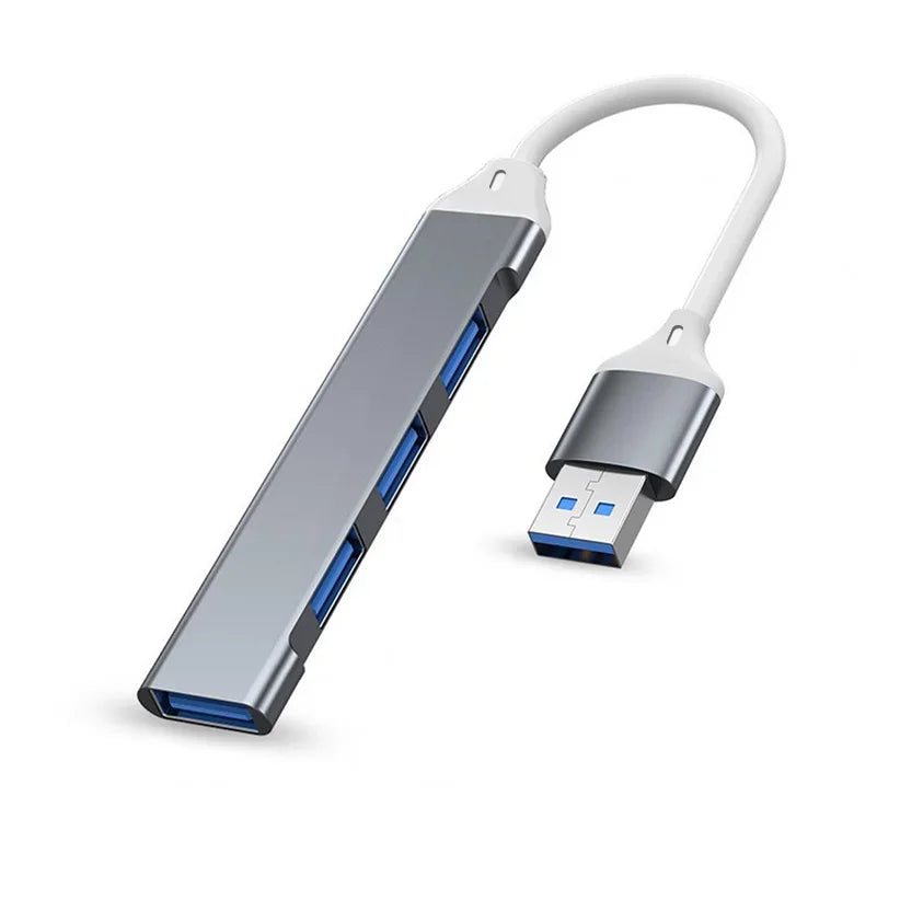 هاب USB 3.0 و USB 2.0 و USB C متعدد المنافذ عالي السرعة 5 جيجابت في الثانية للكمبيوتر - موزع 7 منافذ