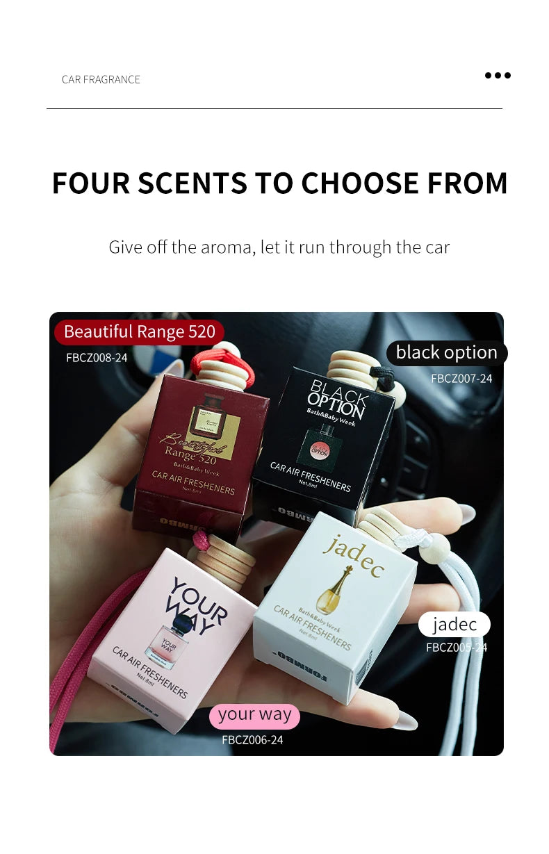عطر السيارة - معطر هواء طويل المدى لإكسسوارات السيارة الداخلية، يحافظ على الانتعاش والجاذبية