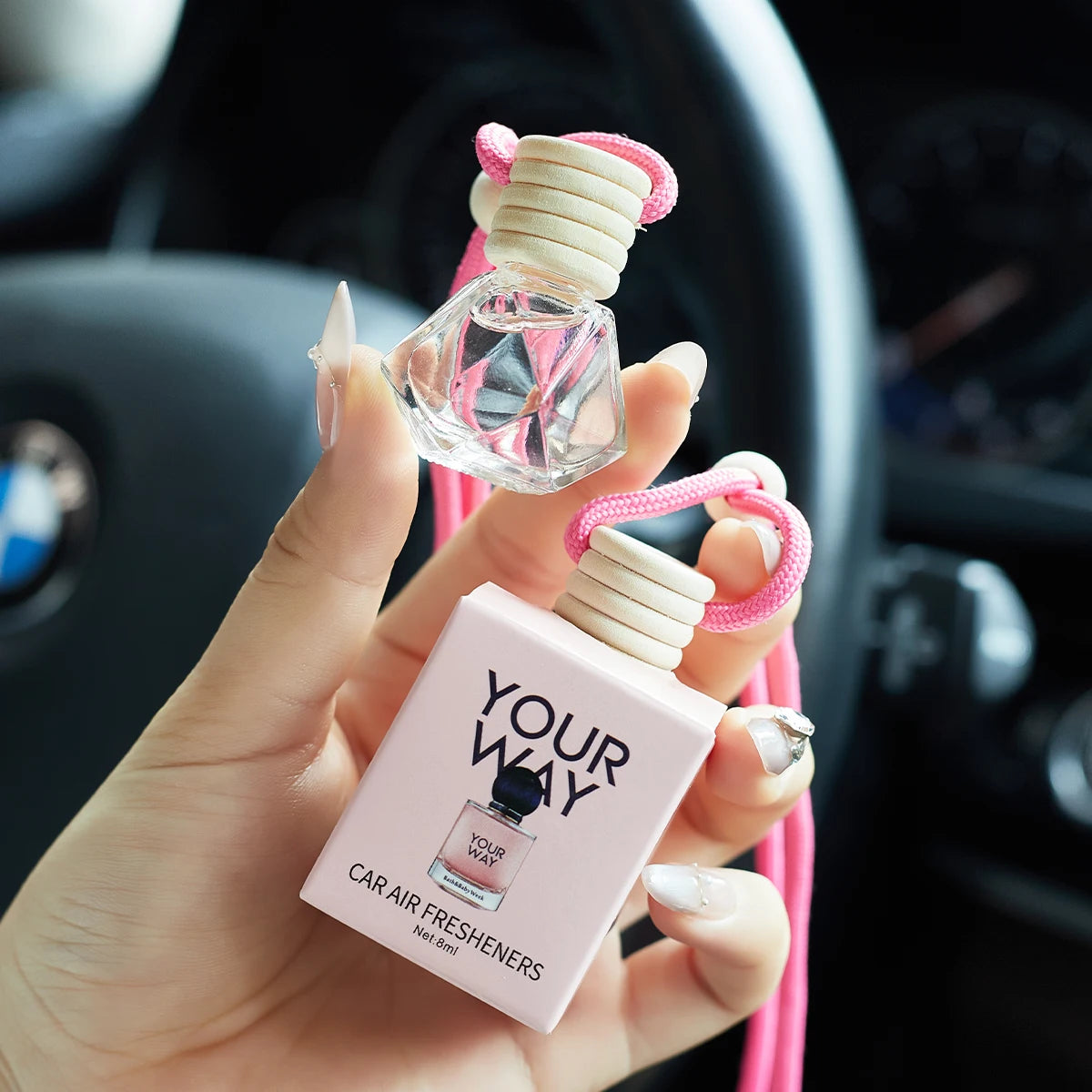 عطر السيارة - معطر هواء طويل المدى لإكسسوارات السيارة الداخلية، يحافظ على الانتعاش والجاذبية