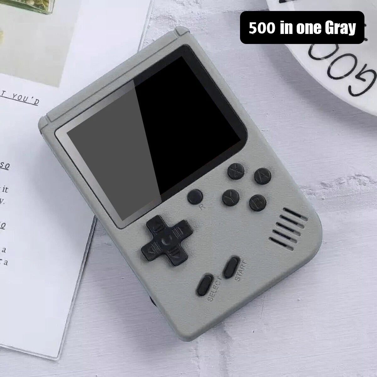 كونسول ألعاب كلاسيكية محمول بشاشة 5 بوصة مع أكثر من 500 لعبة مدمجة - محاكي Game Boy للتلفزيون وألعاب الفيديو المحمولة