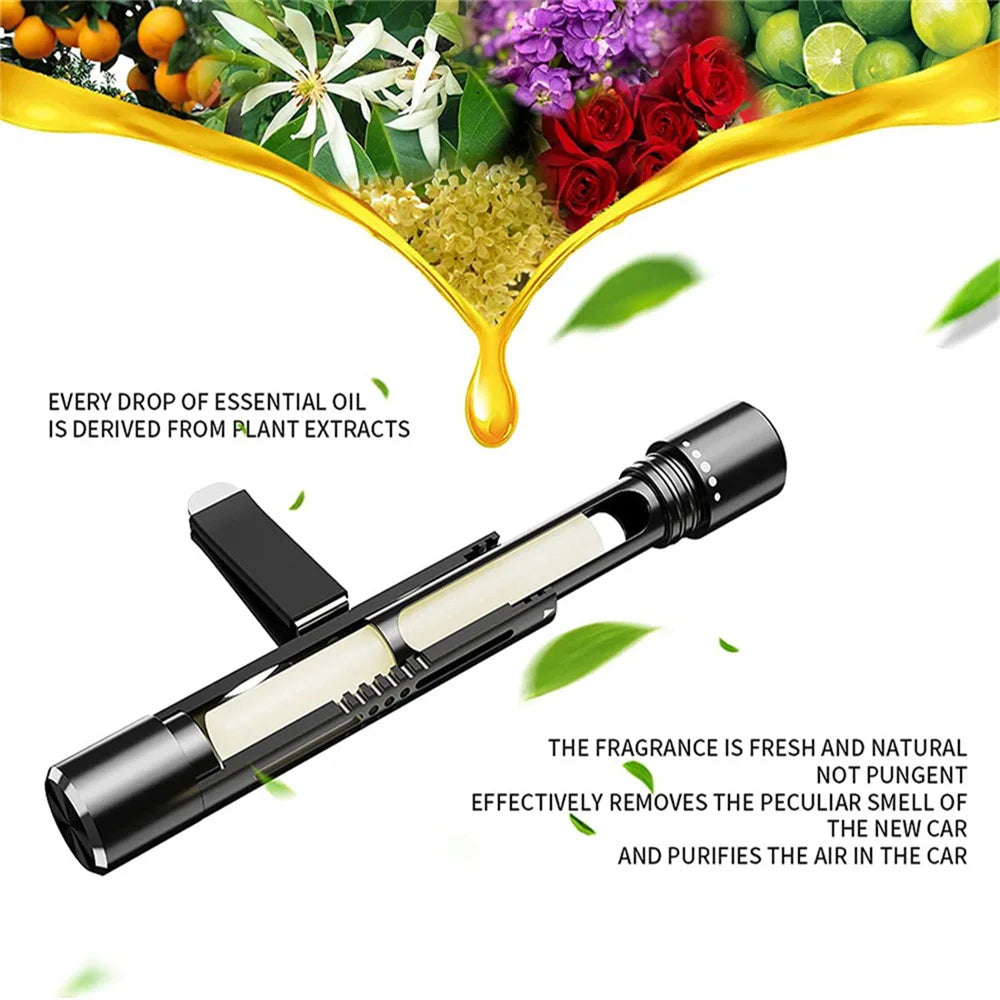 معطر هواء السيارة - كليب عطر للمكيف مزيل الروائح الكريهة وعطر السيارة بالزيوت العطرية