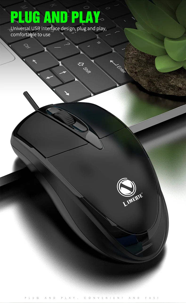 ماوس سلكي 301 للمكتب والألعاب لأجهزة الكمبيوتر المكتبية واللابتوب ماوس أعمال USB بصري