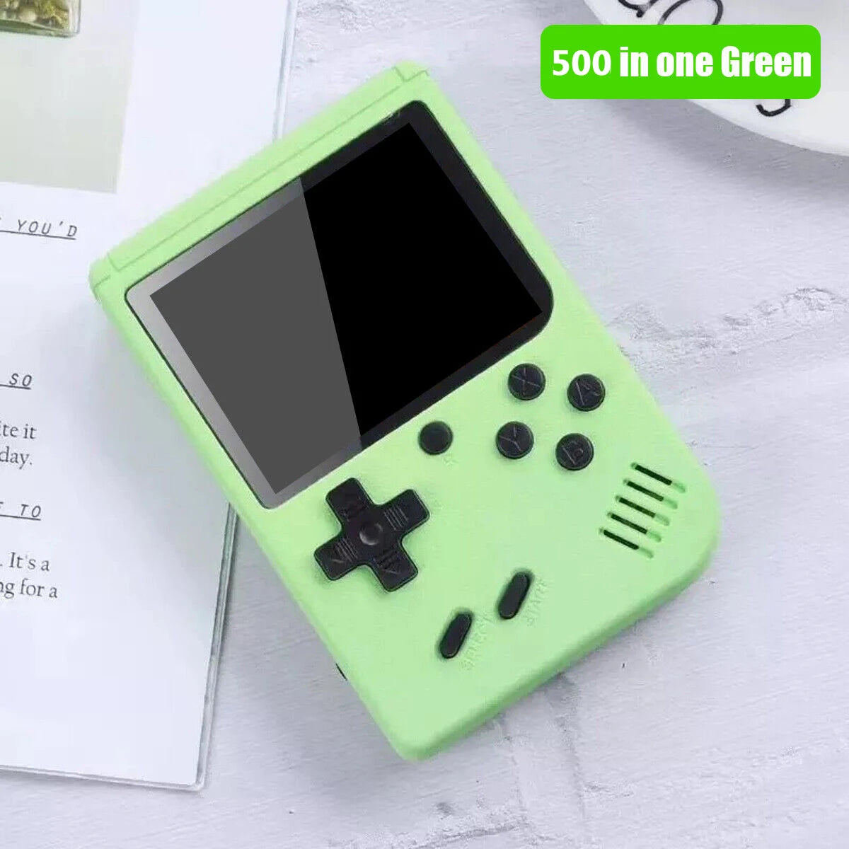 كونسول ألعاب كلاسيكية محمول بشاشة 5 بوصة مع أكثر من 500 لعبة مدمجة - محاكي Game Boy للتلفزيون وألعاب الفيديو المحمولة