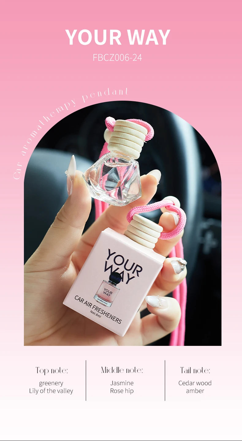 عطر السيارة - معطر هواء طويل المدى لإكسسوارات السيارة الداخلية، يحافظ على الانتعاش والجاذبية