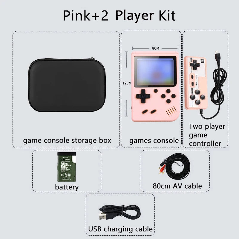 كونسول ألعاب كلاسيكية محمول بشاشة 5 بوصة مع أكثر من 500 لعبة مدمجة - محاكي Game Boy للتلفزيون وألعاب الفيديو المحمولة