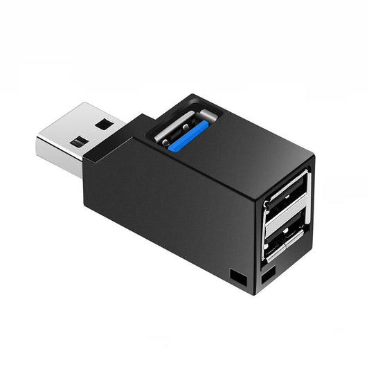 محول موزع USB 3.0 صغير من منفذ واحد إلى 3 منافذ عالي السرعة USB 2.0 للكمبيوتر المحمول وقارئ البطاقات