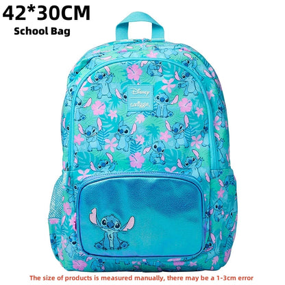 حقائب مدرسية Smiggle الجديدة  – حقيبة ظهر ديزني ستيتش، مع حقيبة طعام وزجاجة ماء – هدية للطلاب (يجب شراء كل قطعة بشكل منفصل)