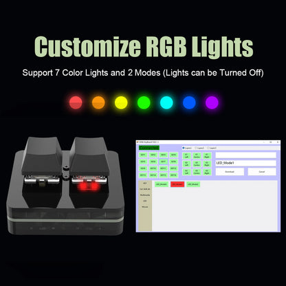 لوحة مفاتيح ماكرو صغيرة قابلة للبرمجة RGB مع إضاءة ملونة - مفاتيح قابلة للتبديل الساخن للألعاب مخصصة مع مقبض دوار - مفاتيح حمراء 3 أزرار مع مقبض للفوتوشوب والوسائط المتعددة