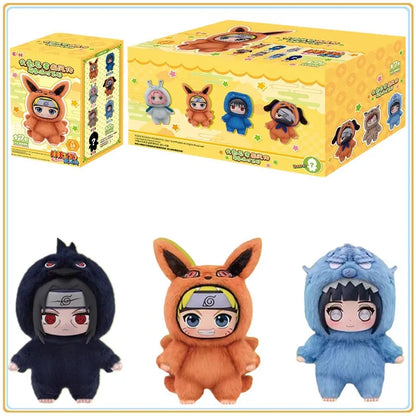 المنتج الأصلي من BANDAI – إيّاكي ناروتو أوزوماكي ناروتو، علبة مفاجآت (Blind Box) من سلسلة شيبودن Beast Party، دمية قطيفة لشخصيات الأنمي اللطيفة، لعبة وهديّة رائعة