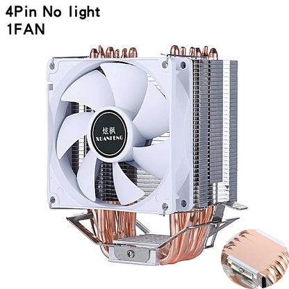 مبرد معالج بالهواء مع مروحة تبريد وأنابيب حرارية 2/4/6 متوافق مع LGA2011 x79 x99 E5 2066 2099 115x 1200 1700 i5 i7 AMD