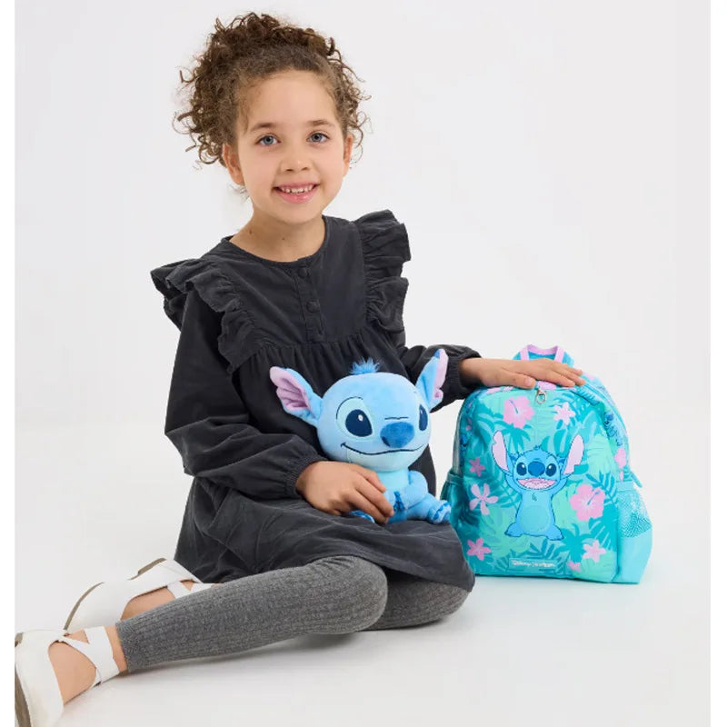 حقائب مدرسية Smiggle الجديدة  – حقيبة ظهر ديزني ستيتش، مع حقيبة طعام وزجاجة ماء – هدية للطلاب (يجب شراء كل قطعة بشكل منفصل)