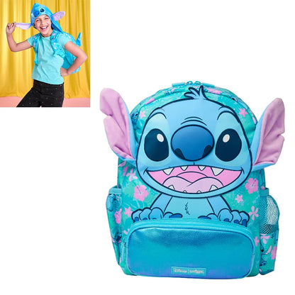 حقائب مدرسية Smiggle الجديدة  – حقيبة ظهر ديزني ستيتش، مع حقيبة طعام وزجاجة ماء – هدية للطلاب (يجب شراء كل قطعة بشكل منفصل)