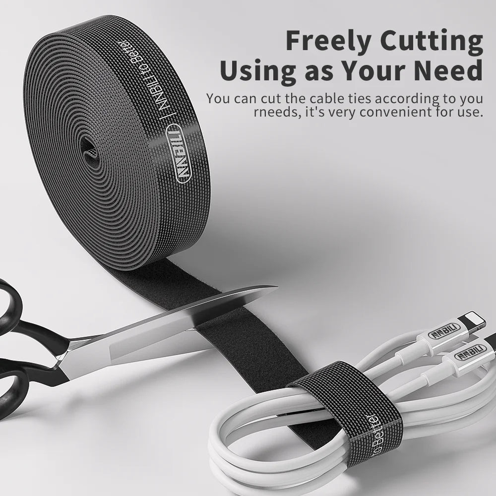 منظم كابلات USB من NNBILI - ربطات لف الأسلاك لإدارة كابلات سماعات الأذن والماوس وشواحن USB حماية الكابلات لأجهزة iPhone وSamsung وXiaomi