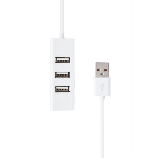 موزع USB صغير 4 منافذ - محول USB 2.0 عالي السرعة - هاب يو إس بي متعدد المنافذ للكمبيوتر وملحقات الحاسوب