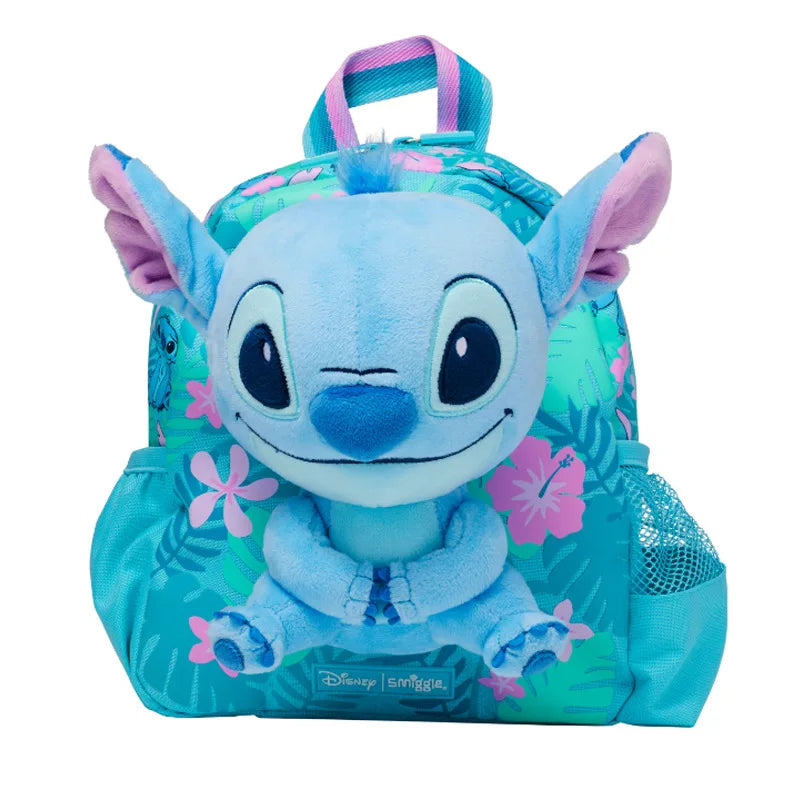 حقائب مدرسية Smiggle الجديدة  – حقيبة ظهر ديزني ستيتش، مع حقيبة طعام وزجاجة ماء – هدية للطلاب (يجب شراء كل قطعة بشكل منفصل)