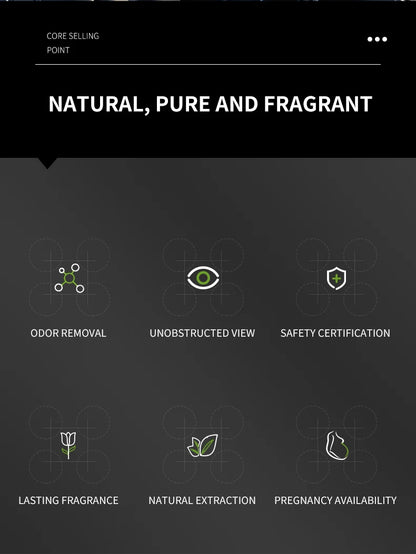 عطر السيارة - معطر هواء طويل المدى لإكسسوارات السيارة الداخلية، يحافظ على الانتعاش والجاذبية