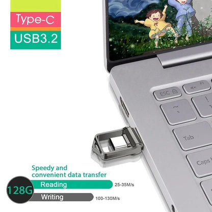 فلاش درايف شاومي 2 تيرابايت USB 3.2 عالي السرعة بمنفذ Type-C مزدوج الاستخدام ذاكرة فلاش 512 جيجابايت 1 تيرابايت للهاتف وأجهزة الكمبيوتر ويندوز 11