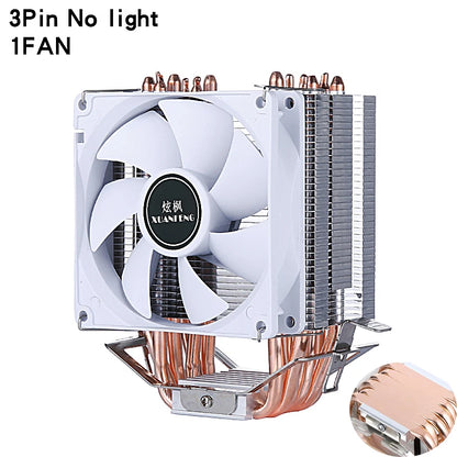 مبرد معالج بالهواء مع مروحة تبريد وأنابيب حرارية 2/4/6 متوافق مع LGA2011 x79 x99 E5 2066 2099 115x 1200 1700 i5 i7 AMD