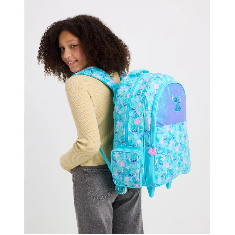 حقائب مدرسية Smiggle الجديدة  – حقيبة ظهر ديزني ستيتش، مع حقيبة طعام وزجاجة ماء – هدية للطلاب (يجب شراء كل قطعة بشكل منفصل)