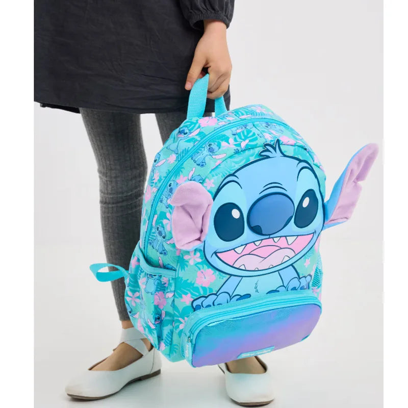حقائب مدرسية Smiggle الجديدة  – حقيبة ظهر ديزني ستيتش، مع حقيبة طعام وزجاجة ماء – هدية للطلاب (يجب شراء كل قطعة بشكل منفصل)