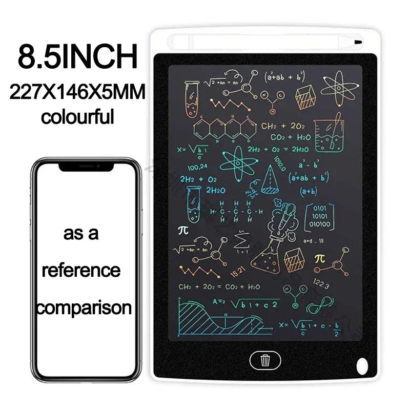لوح رسم إلكتروني LCD 4.4/8.5 بوصة - لوحة رسم للأطفال - لعبة كتابة وخربشة - سبورة سحرية للرسم والكتابة - هدية تعليمية للأطفال