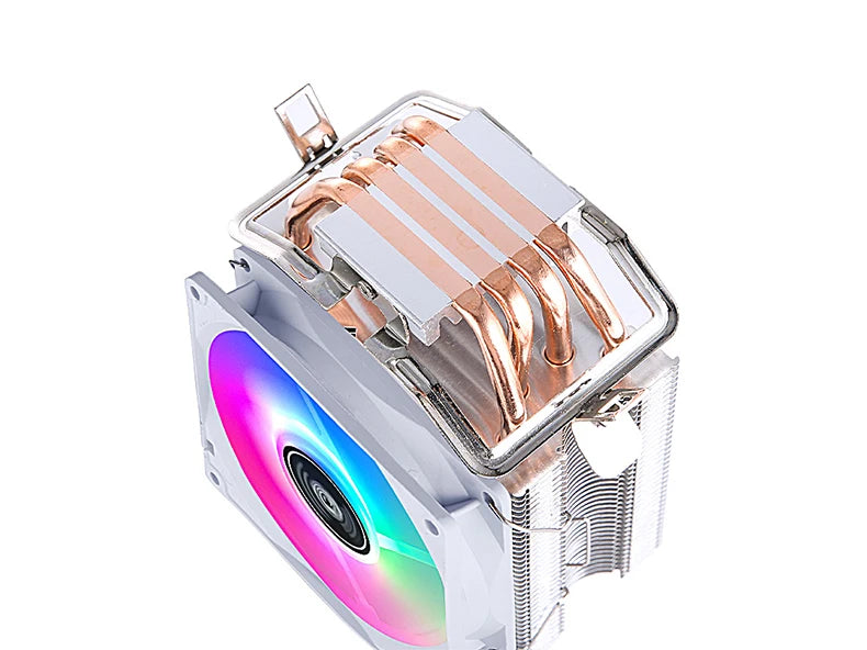 مبرد معالج بالهواء مع مروحة تبريد وأنابيب حرارية 2/4/6 متوافق مع LGA2011 x79 x99 E5 2066 2099 115x 1200 1700 i5 i7 AMD