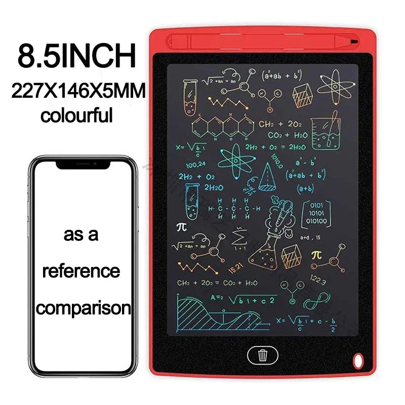 لوح رسم إلكتروني LCD 4.4/8.5 بوصة - لوحة رسم للأطفال - لعبة كتابة وخربشة - سبورة سحرية للرسم والكتابة - هدية تعليمية للأطفال