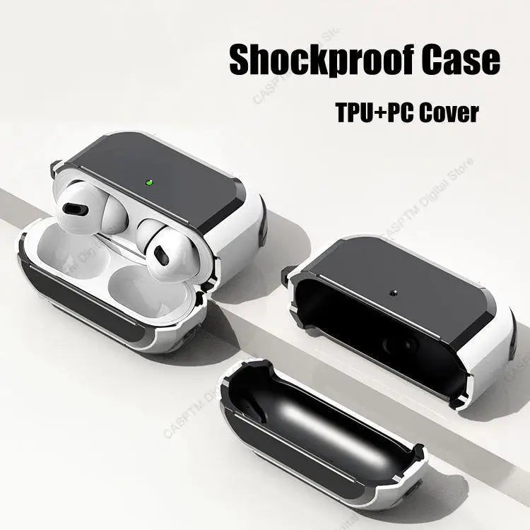 جراب حماية لسماعات AirPods Pro 2 موديل 2023 بمنفذ USB-C - غطاء واقي لسماعات AirPods 4 الجيل الرابع وPro2 الجيل الثالث - حافظة لسماعات Air Pods Pro2 الجيل الثاني
