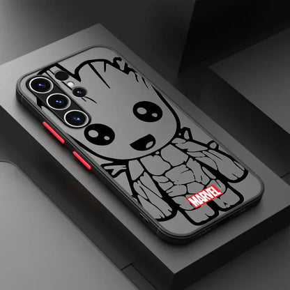 جراب مقاوم للصدمات لسامسونج جالاكسي S22 S9 S20 FE S23 Ultra Note 20 S23 FE S21 S24 Plus S10 Plus بتصميم مارفل سبايدرمان آيرون مان