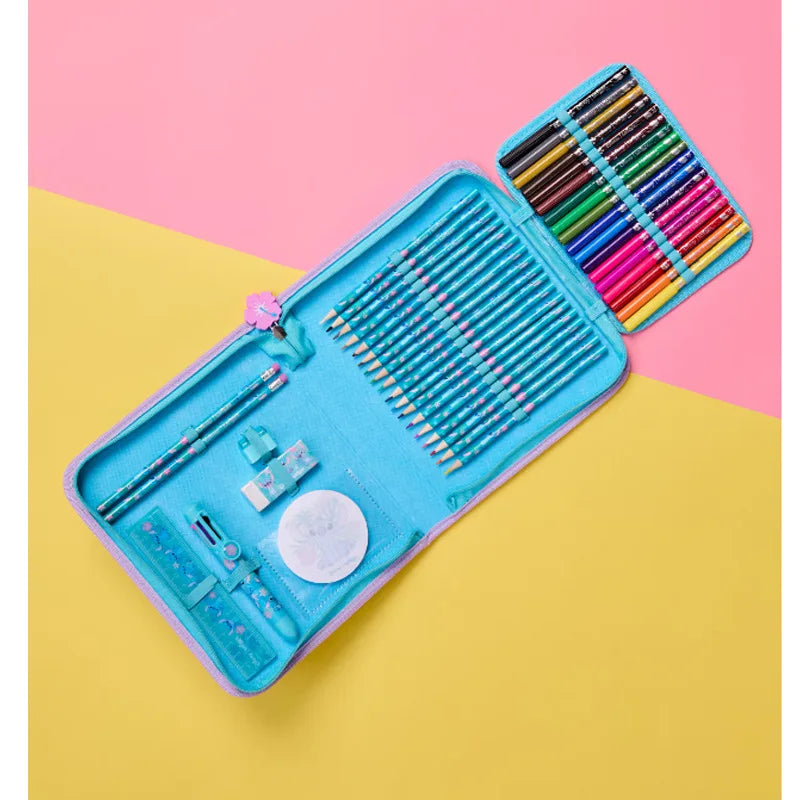 حقائب مدرسية Smiggle الجديدة  – حقيبة ظهر ديزني ستيتش، مع حقيبة طعام وزجاجة ماء – هدية للطلاب (يجب شراء كل قطعة بشكل منفصل)