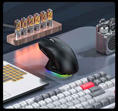 فأرة أتاك شارك X11 اللاسلكية، اتصال ثلاثي الأوضاع 2.4GHz/سلكي/بلوتوث PAW3311 22000DPI 400IPS RGB فأرة ألعاب للكمبيوتر