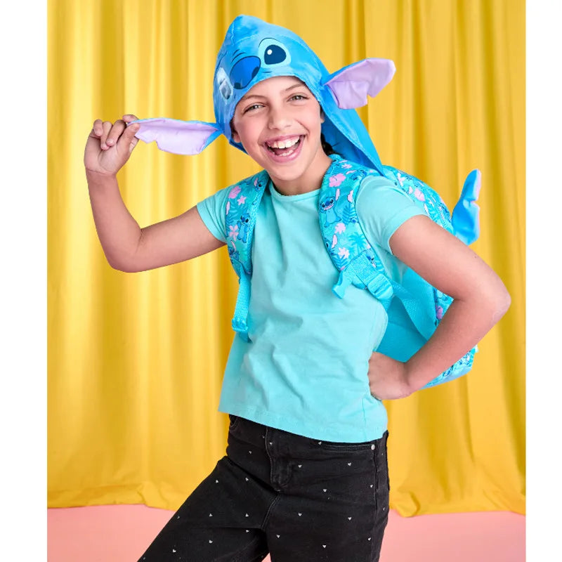 حقائب مدرسية Smiggle الجديدة  – حقيبة ظهر ديزني ستيتش، مع حقيبة طعام وزجاجة ماء – هدية للطلاب (يجب شراء كل قطعة بشكل منفصل)